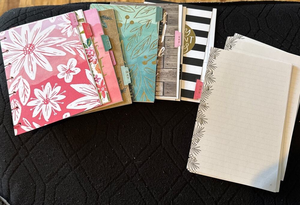 The Happy Planner Jan-Dec Calendar Tab Pages And Lined Note Inserts 4.75 x 7”